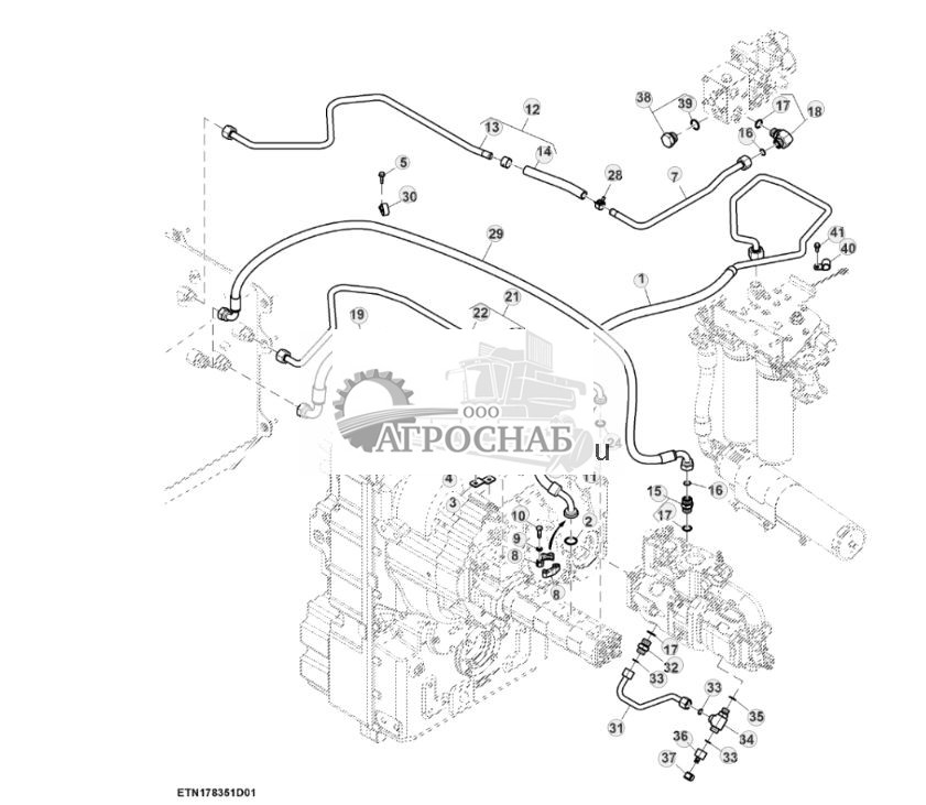 Гидравлические линии, высокий расход, с PTO, мост с двухступенчатым редуктором (13) (804101 - 805440) - ST903436 635.jpg